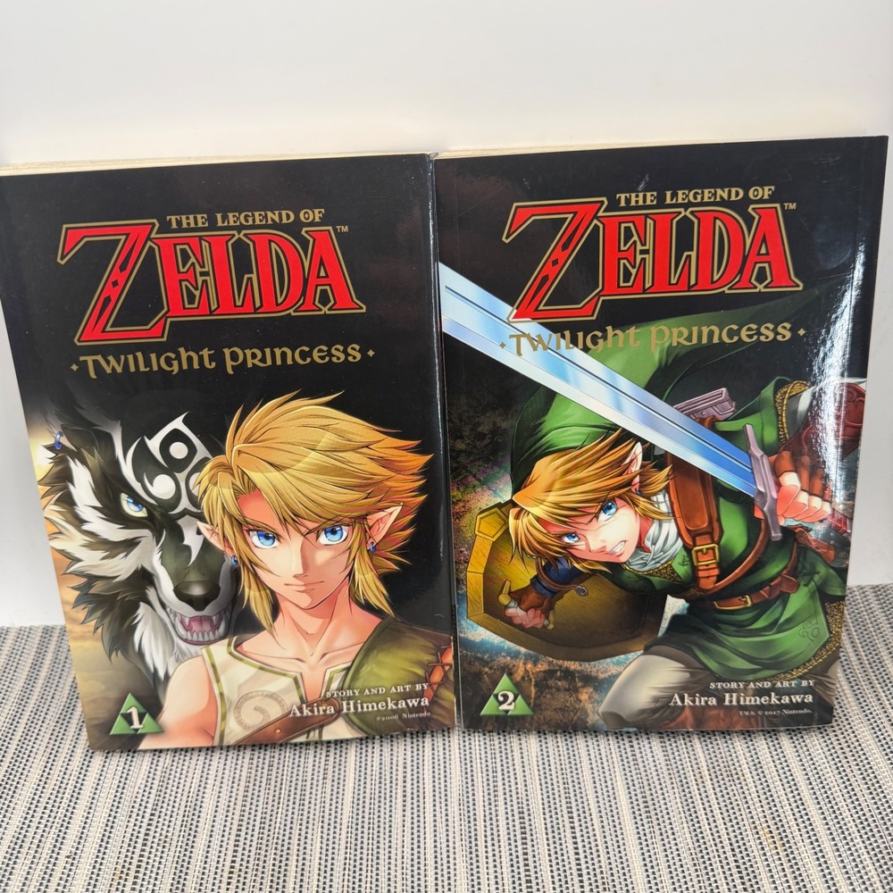 Legend of Zelda Twilight Princess Manga Vol 1 2 Akira Himekawa VIZ Media Set